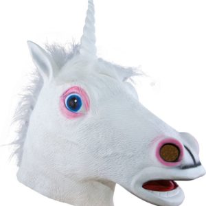 Masque adulte latex intÈgral licorne