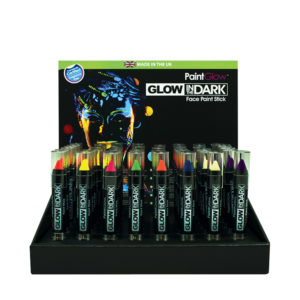 PrÈsentoir de 48 crayons maquillage  phospho UV - 3.5 gr - 8 coul. ass.