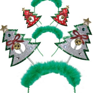 Serre-tÍte sapin de NoÎl avec clochette - couleurs assorties