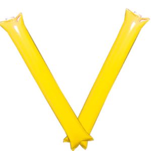 Clap clap gonflable 60 cm - la paire - jaune