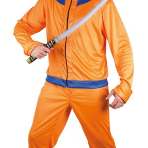 Costume adulte manga orange et bleu - taille unique