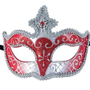Loup vÈnitien plastique - rouge