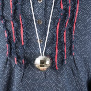 Collier disco - argent