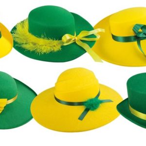 Chapeau feutre Catherinette - carton de 6 modËles assortis