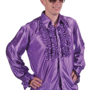 Chemise disco ‡ frous frous - violet - L/XL