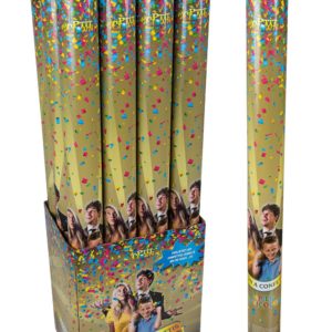 Canon ‡ confettis - 60 cm - papier - multicolore - vendu au prÈs. de 12 - prix unit.