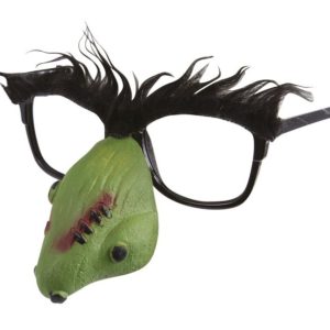 Lunettes plastique - sorciËre avec nez souple et sourcils