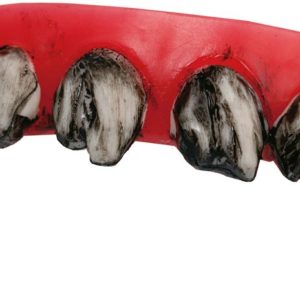 Dentier rigide avec p‚te - dents sales de monstre