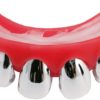 Dentier rigide avec p‚te - dents argentÈes