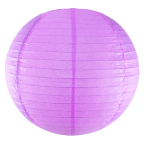 Lanterne boule papier - rose - dia. 29 cm