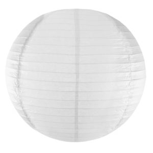 Lanterne boule papier - blanc - dia. 29 cm