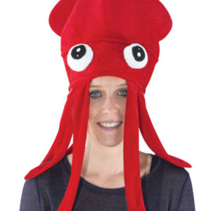 Chapeau velours poulpe adulte - rouge