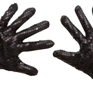 Gants ‡ sequins - noir - La paire