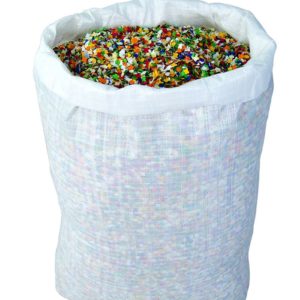 Confettis multicolores dÈpoussiÈrÈs - ECO - 10kg (sac jute) - PORT EN SUS - PX NET