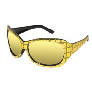 Lunettes plastique avec tissu - disco - or