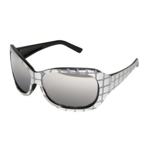 Lunettes plastique avec tissu - disco - argent