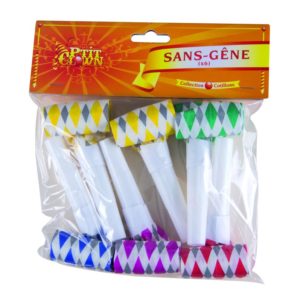 Sans gÍne - sachet de 6 - couleurs assorties