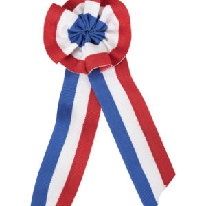 Cocarde tricolore en tissu - h. 20 cm