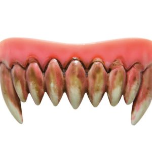 Dentier rigide avec p‚te - monstre dents sanglantes