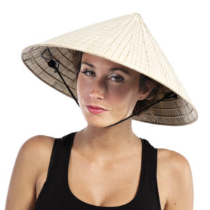 Chapeau paille vietnamien adulte