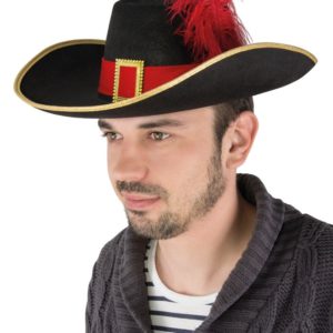 Chapeau feutre mousquetaire adulte