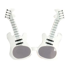 Lunettes plastique - guitare - blanc