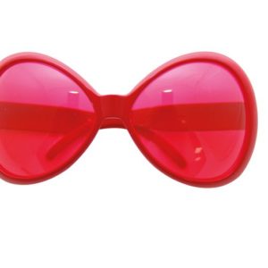 Lunettes plastique - mouche - rouge