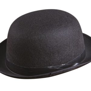Chapeau feutre melon adulte - noir