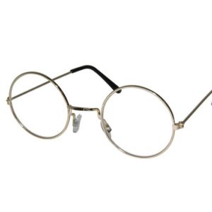 Lunettes mÈtal rondes - or - avec verres