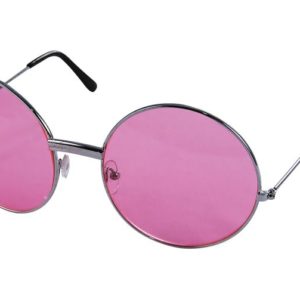 Lunettes mÈtal rondes - hippie grand modËle - rose