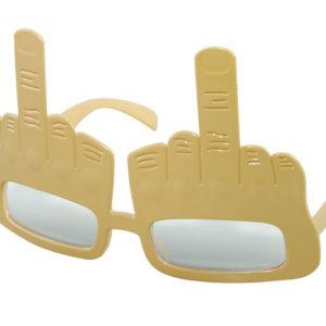 Lunettes plastique - doigt d'honneur