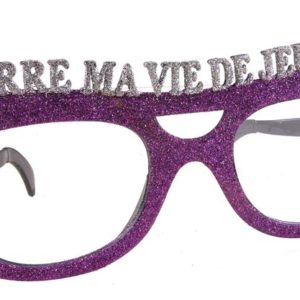 Lunettes plastique gÈantes paillettes - enterrement de vie de jeune fille