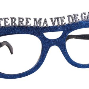 Lunettes plastique gÈantes paillettes - enterrement de vie de garÁon