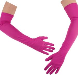 Gants longs - 56 cm - fuchsia - la paire
