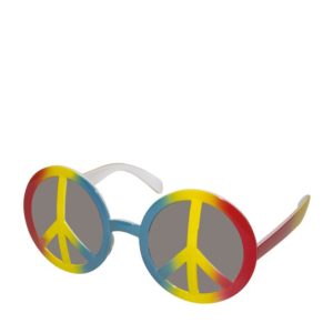 Lunettes plastique - hippie - peace and love