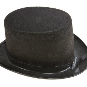 Chapeau feutre HDF 12 cm adulte - noir