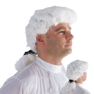 Perruque MARQUIS - cheveux blancs attachÈs