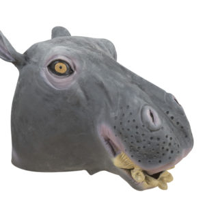 Masque adulte latex intÈgral hippopotame