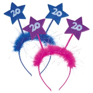 Serre-tÍte Ètoile 20 - rose et bleu assortis