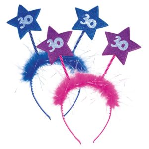 Serre-tÍte Ètoile 30 - rose et bleu assortis