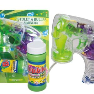 Pistolet ‡ bulles avec liquide (50 ml) - lumineux