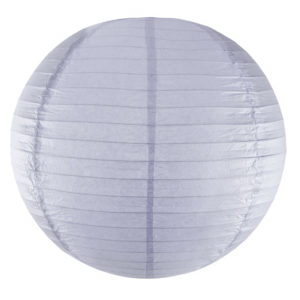 Lanterne boule papier - gris - dia. 44 cm