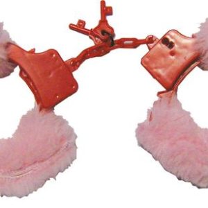 Menottes plastique avec fourrure rose