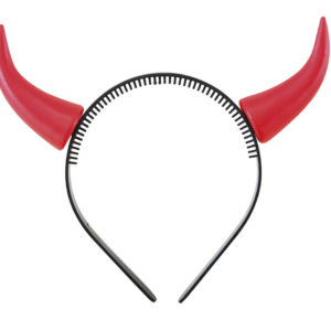 Serre-tÍte de diable - plastique - petites cornes - rouge