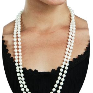 Collier "sautoir" fausses perles - long. 1.60 m