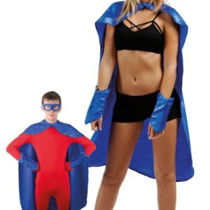 Costume adulte super hÈros - bleu - taille unique
