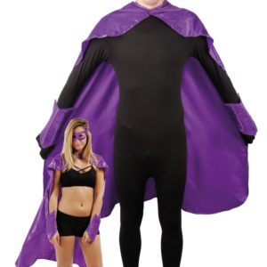 Costume adulte super hÈros - violet - taille unique