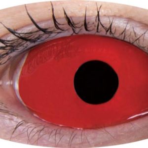 Lentilles de contact fantaisie - "sclera" - rouge - la paire - PRIX NET