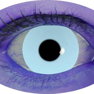 Lentilles de contact fantaisie - UV blanc - la paire - PRIX NET