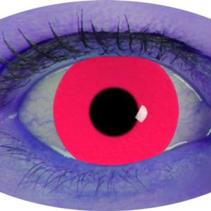 Lentilles de contact fantaisie - UV rouge - la paire - PRIX NET